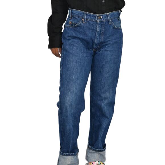 Vintage Levis 505 Jeans Regular Fit Straight Leg Denim Cotton SF 207 80s Size 34 - Picture 10 of 15